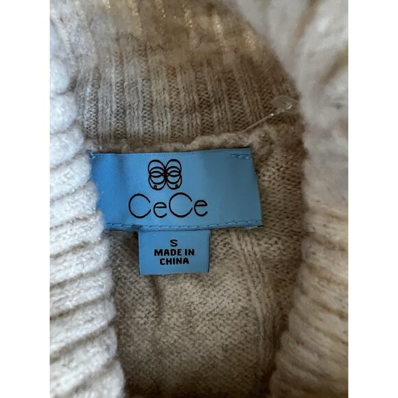 NWT Festive Embellished Sleeves Soft Sweater Women's Turtleneck Oversized Sz-S - Picture 5 of 6